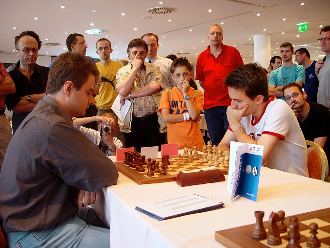 Schnellschach-Tie-Break: Roman Slobodjan, Sergei Erenburg