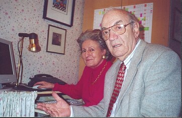 Viktor Kortschnoi mit seiner Frau