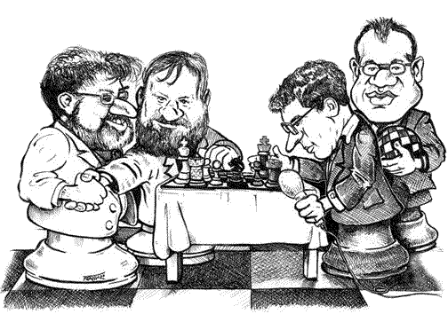 Karikatur Frankfurt Chess Classics 2000 