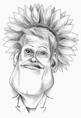 Politiker-Karikatur Renate K&uuml;nast