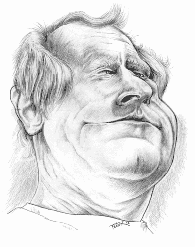 Karikatur Berti Vogts