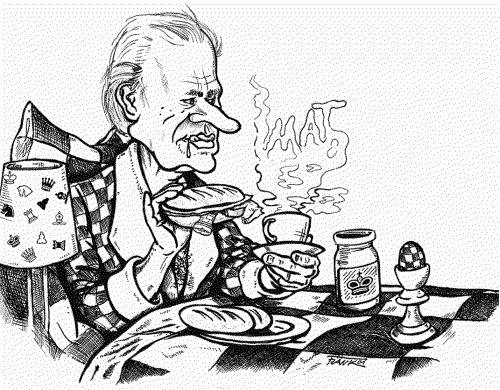 Karikatur Bent Larsen