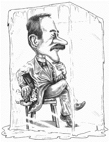 Karikatur Carl Schlechter