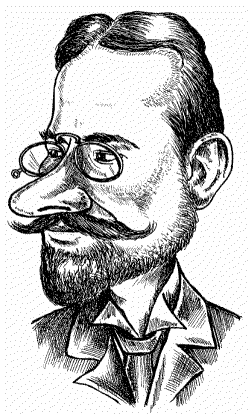 Karikatur Dr. Siegbert Tarrasch