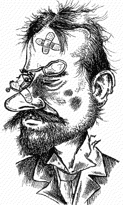 Karikatur Dr. Siegbert Tarrasch