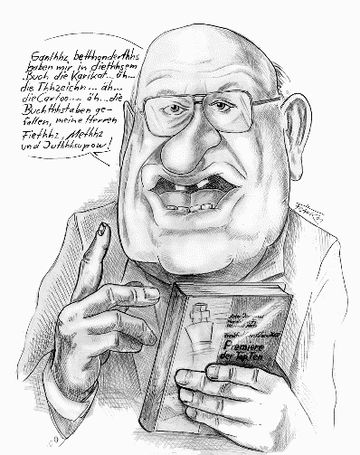 Karikatur Marcel Reich-Ranitzky