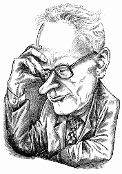 Karikatur Michail Botwinnik