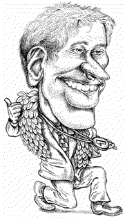 Karikatur Robert James Fischer
