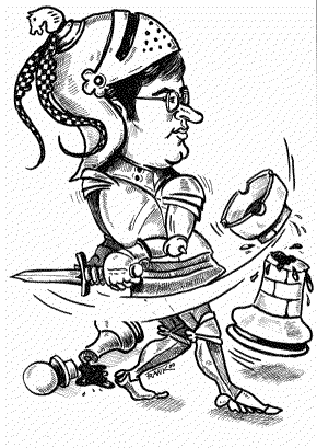 Karikatur Wladimir Kramnik