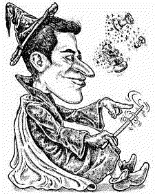 Karikatur Michail Tal